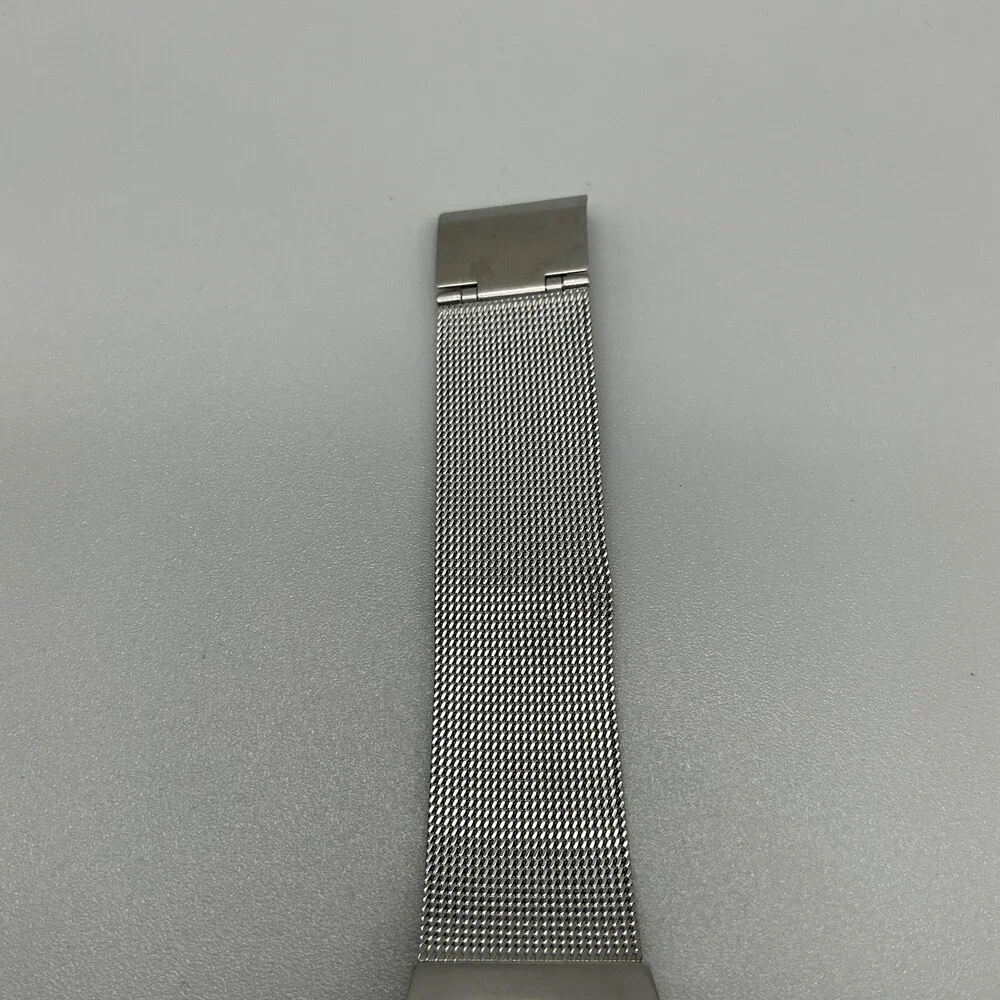 Skagen Mens Watch 34mm Black Dial Great Lakes Logo Mesh Stainless New Battery